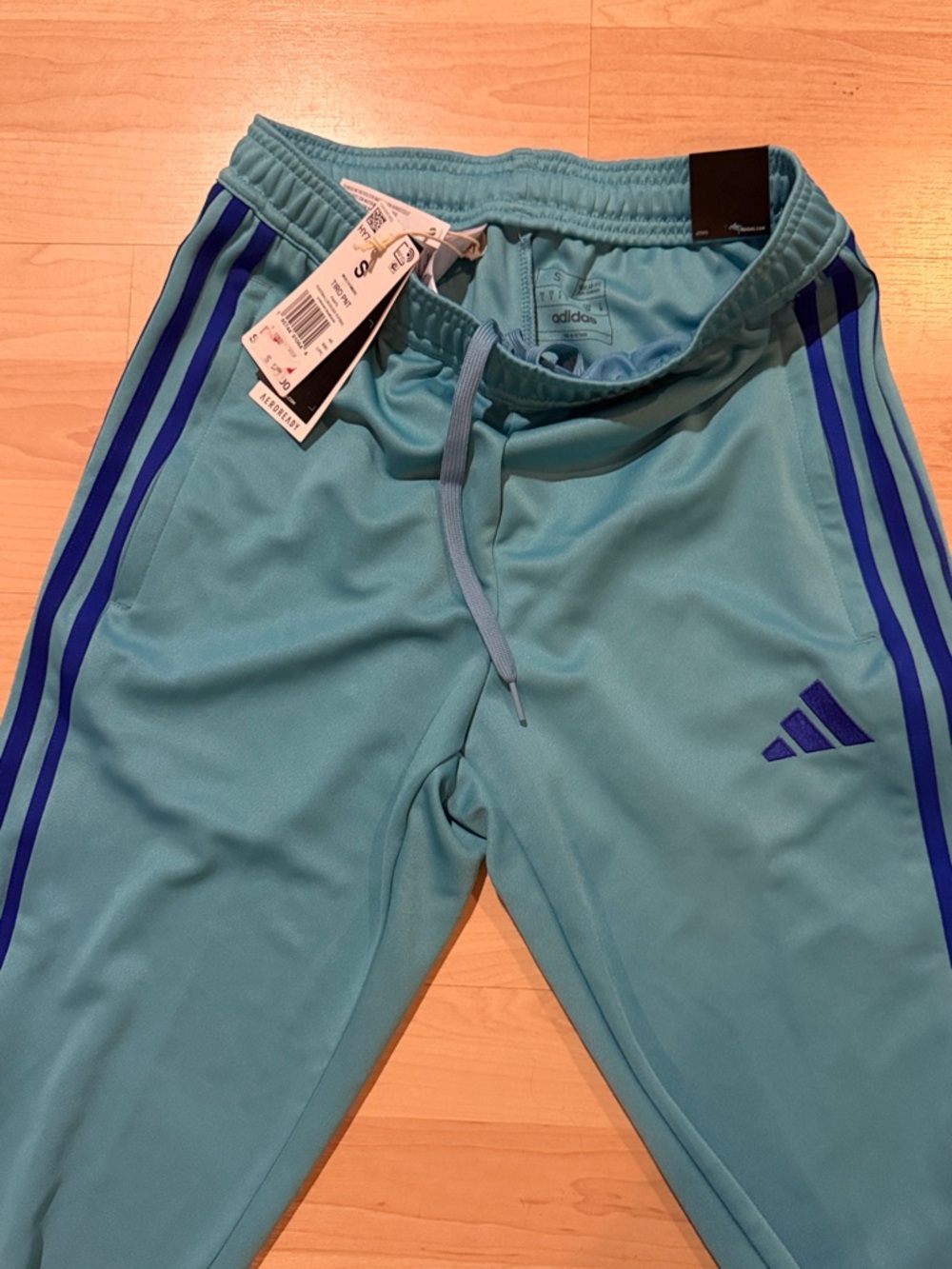 adidas Aqua Sweatpants with Blue Stripes